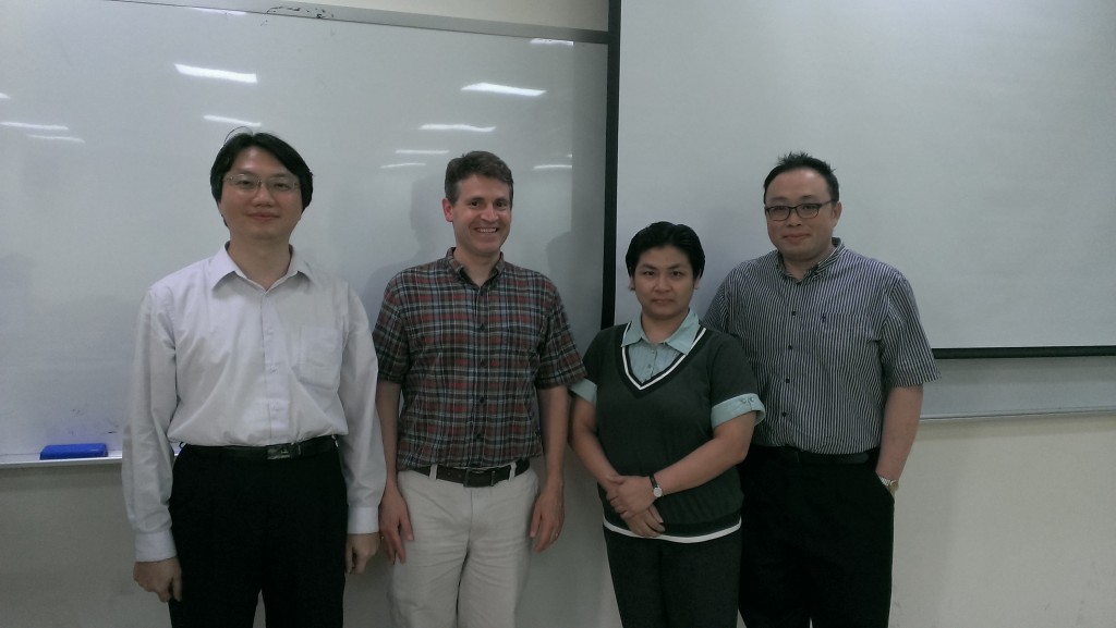Photo of John McCarthy presenting at Chung Shan Medical University